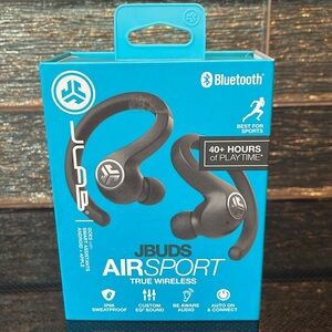 Jlab JBuds AirSport Ear Buds Sport Earphones Apple Android Over Ear sound head